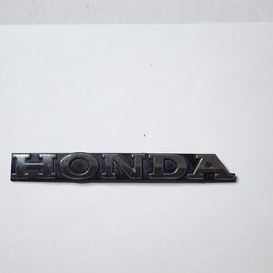 Honda Machined & Black Plastic 5.5" Emblem Badge Logo Nameplate